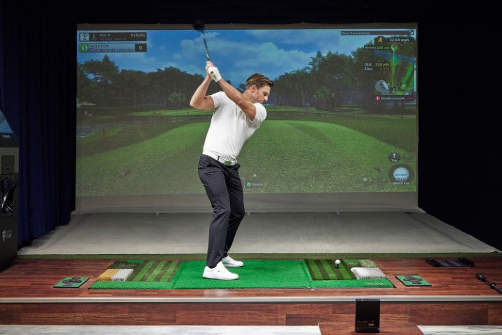 SimSpace Golf Simulator Studio | Golfzon WAVE | Compleet Luxe Doe-het-zelf Pakket