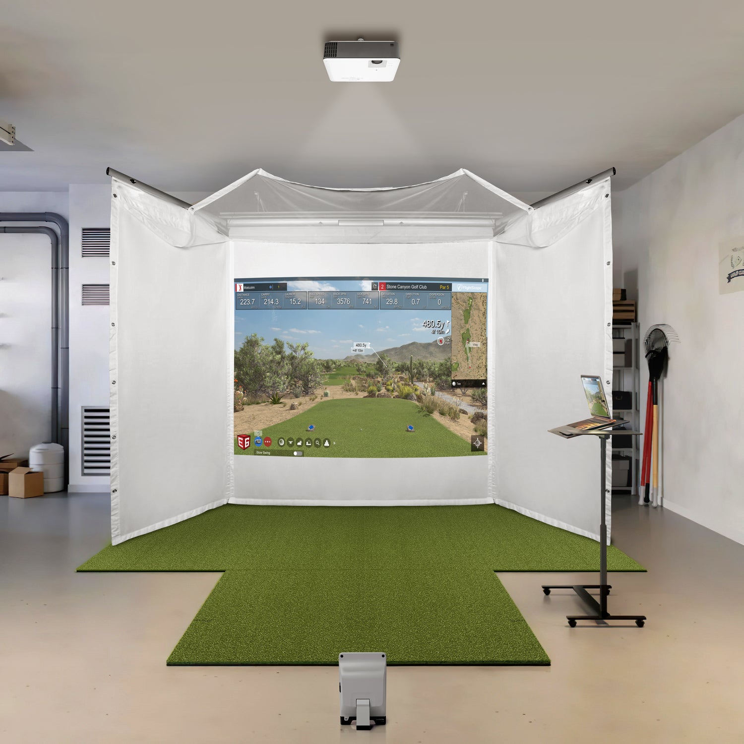 Golfsimulator Schermen