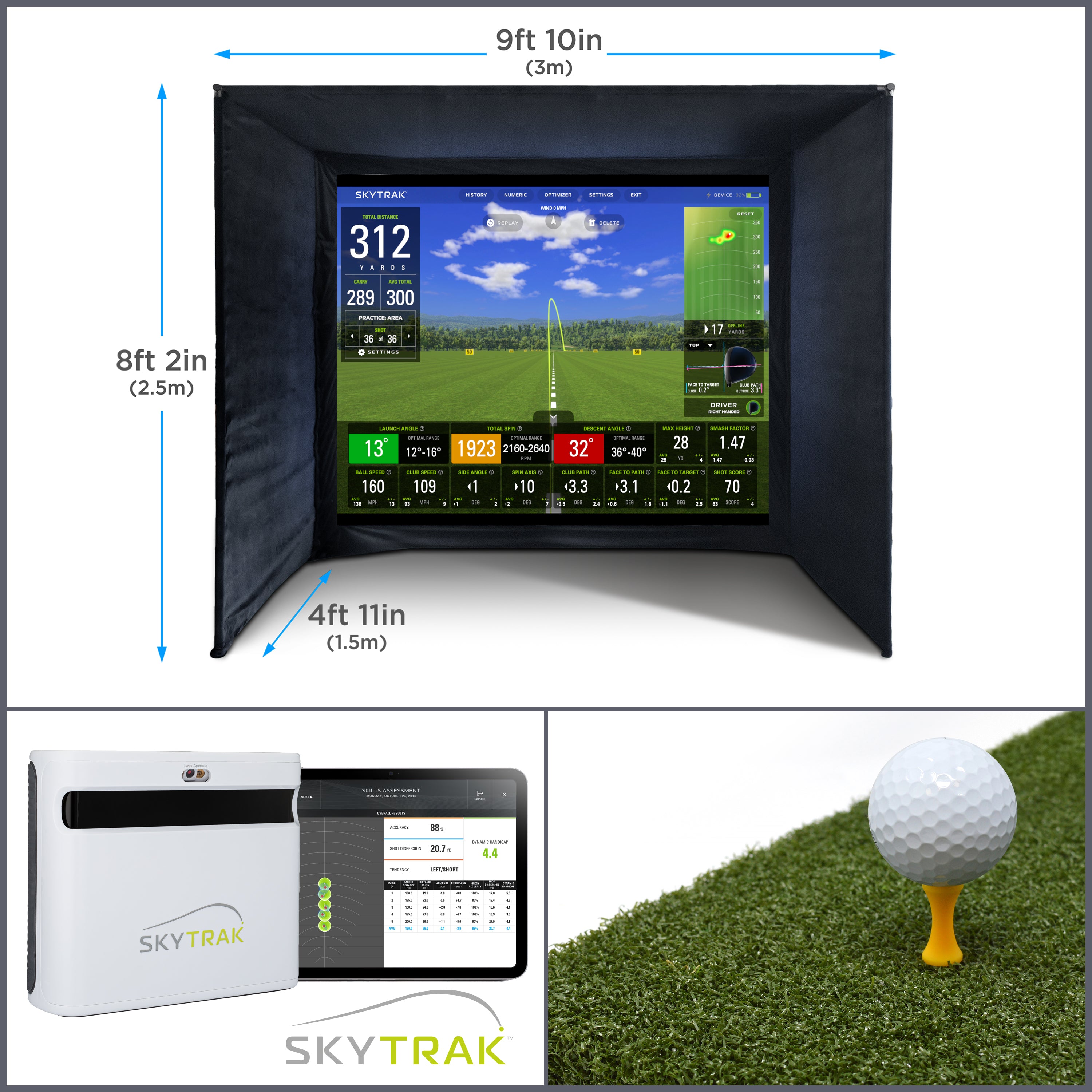 SkyTrak+ Golfstudio | Basispaket | SkyTrak+ Golfsimulator