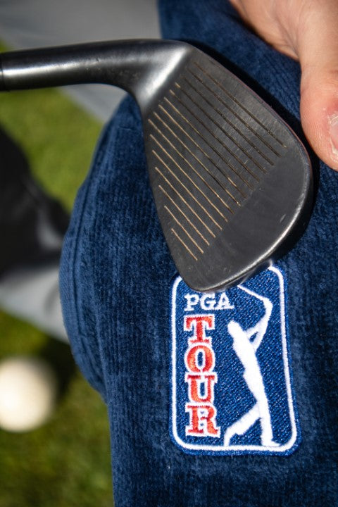 PGA Tour Golf Towel and Brush Set for Optimal Club Care