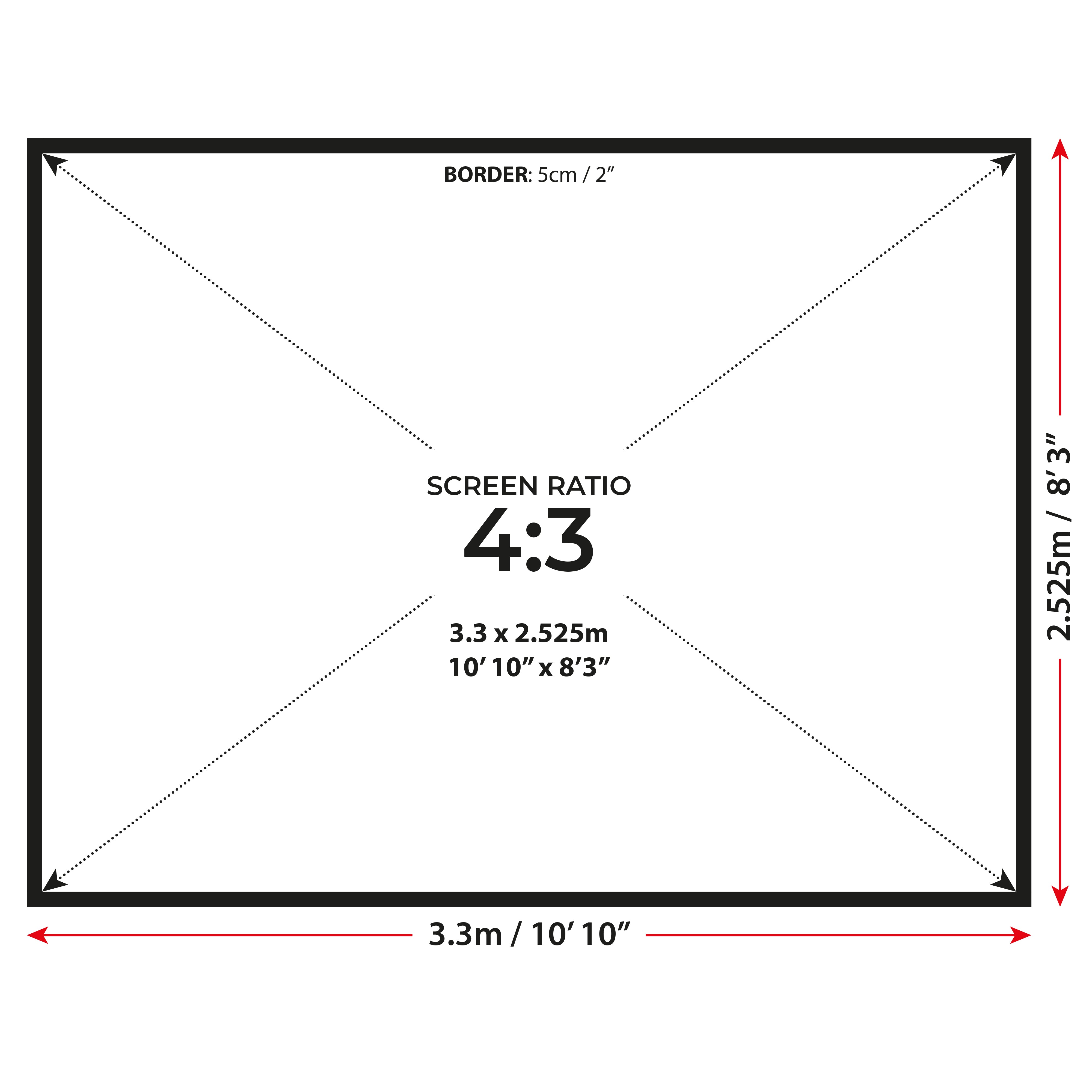 SimSpace Double Sided Impact Screen – Duurzaam HD golfsimulatiescherm