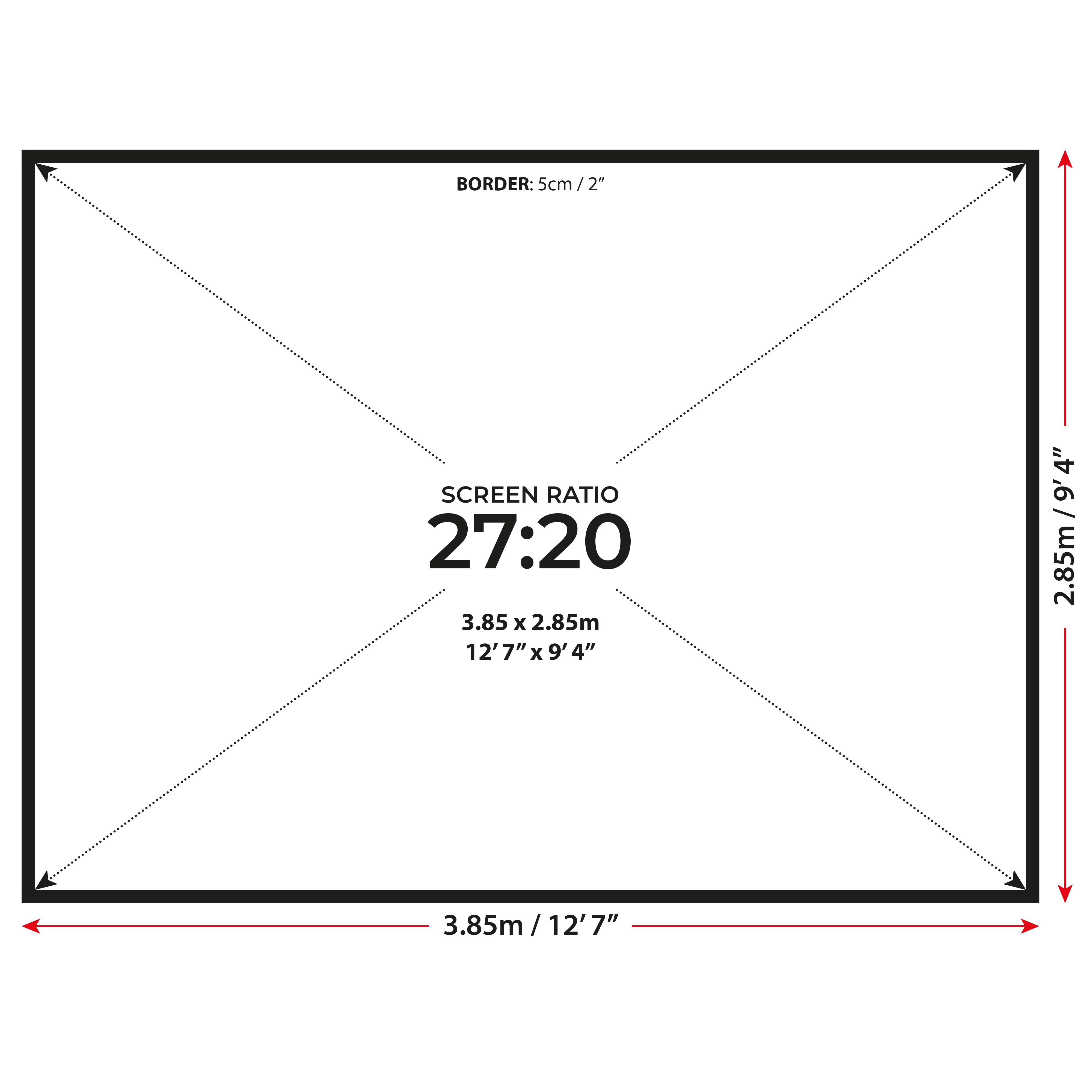 SimSpace Double Sided Impact Screen – Duurzaam HD golfsimulatiescherm