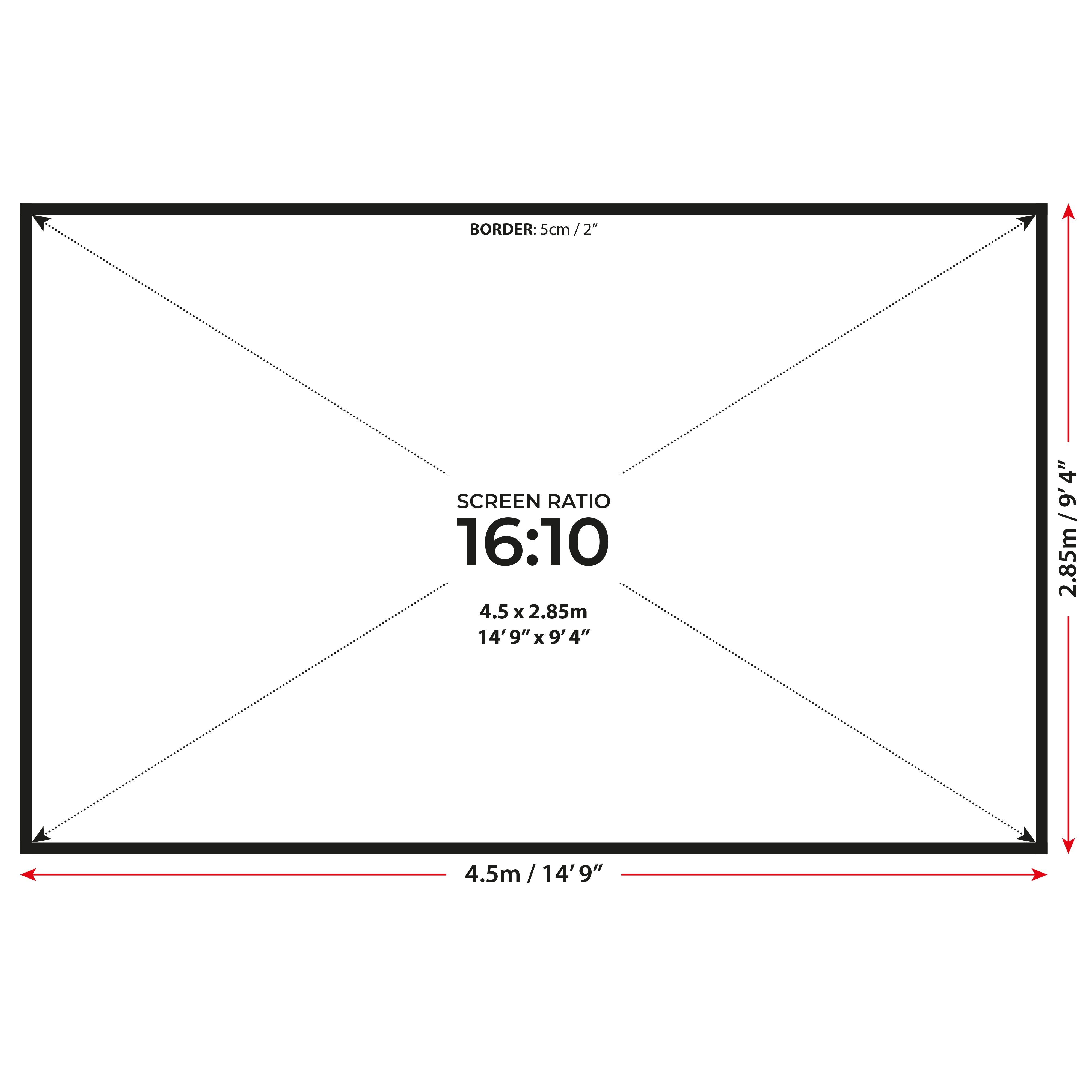 SimSpace Double Sided Impact Screen – Duurzaam HD golfsimulatiescherm