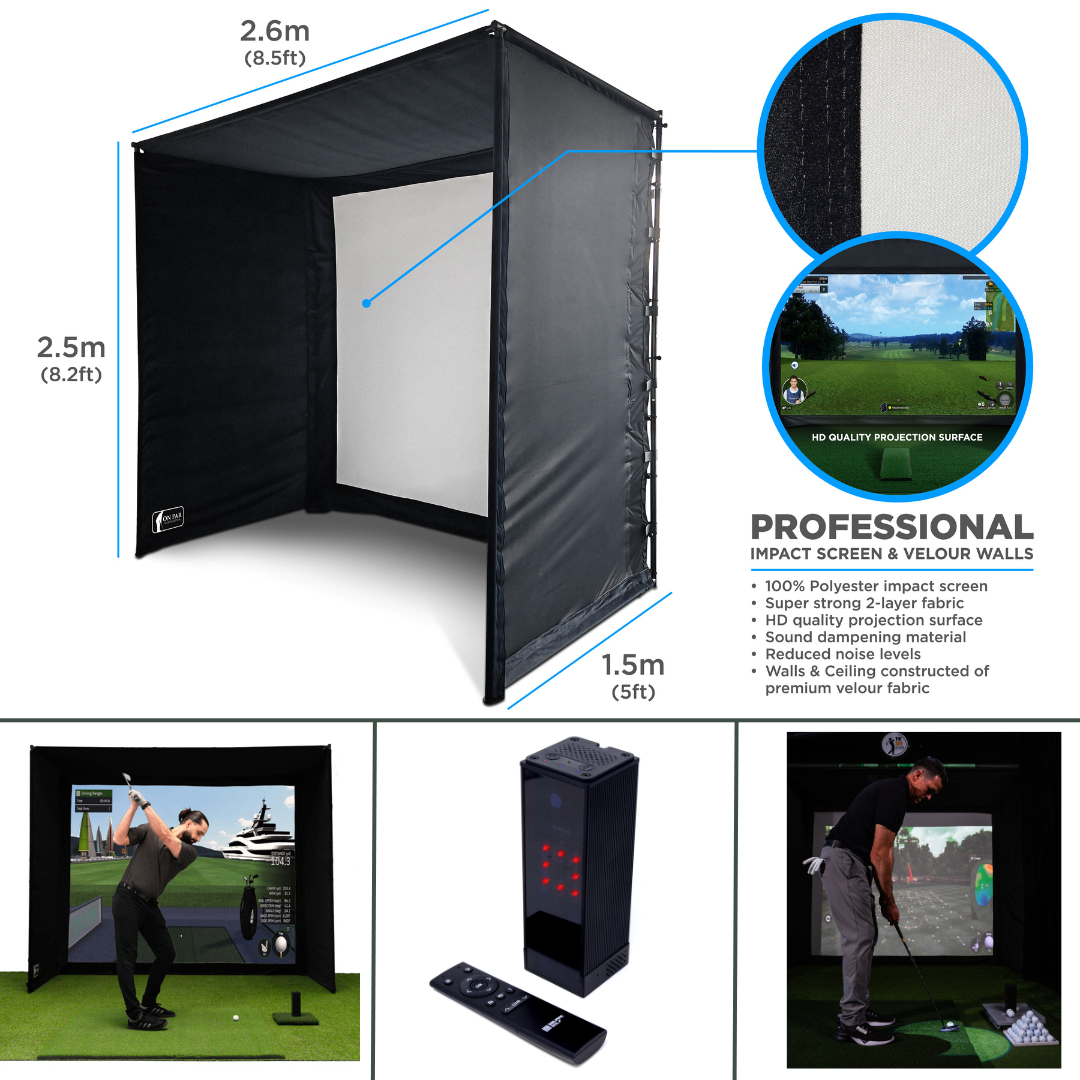 SimSpace Golf Simulator Studio | Square Golf | Compleet Luxe Doe-het-zelf Pakket