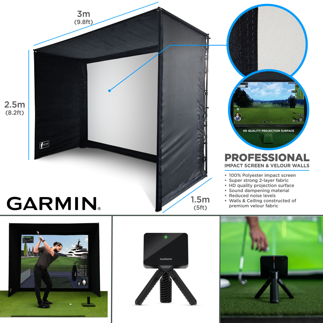 SimSpace Golf Simulator Studio | Garmin Approach R10 | Compleet Basis Doe-het-zelf Pakket