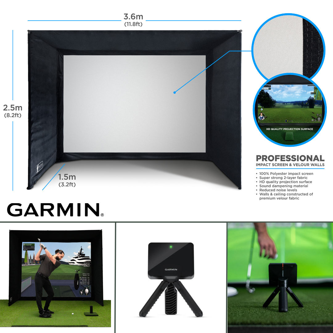 SimSpace Golf Simulator Studio | Garmin Approach R10 | Compleet Basis Doe-het-zelf Pakket