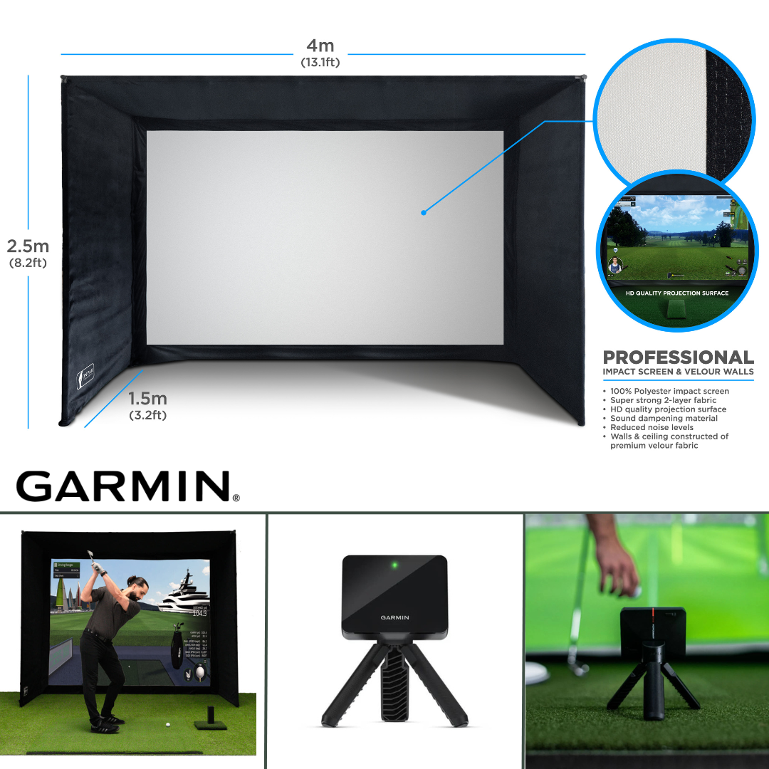 SimSpace Golf Simulator Studio | Garmin Approach R10 | Compleet Basis Doe-het-zelf Pakket