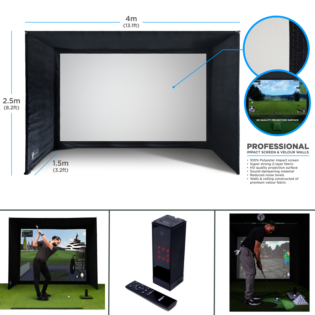 SimSpace Golf Simulator Studio | Square Golf | Compleet Luxe Doe-het-zelf Pakket