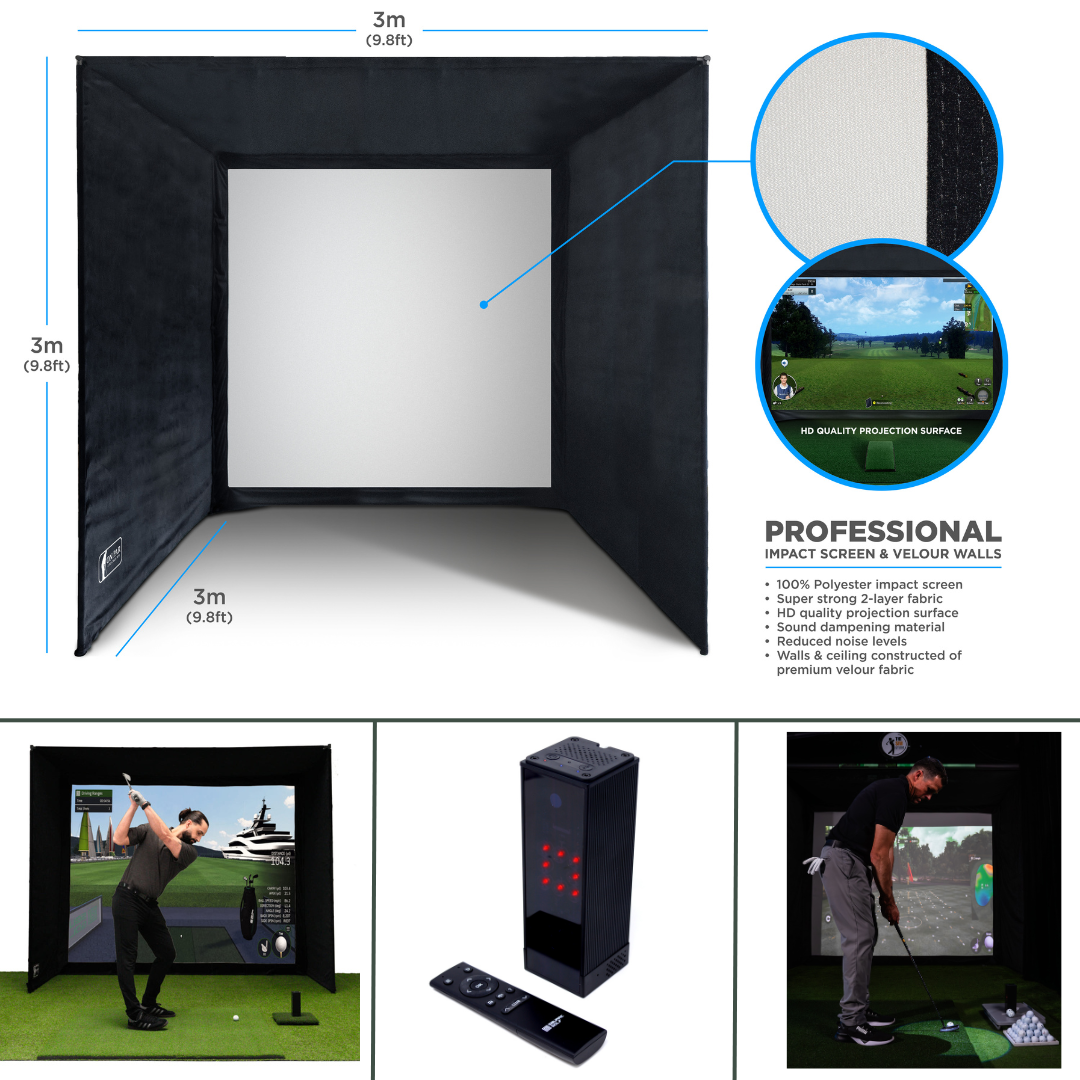 SimSpace Golf Simulator Studio | Square Golf | Compleet Luxe Doe-het-zelf Pakket